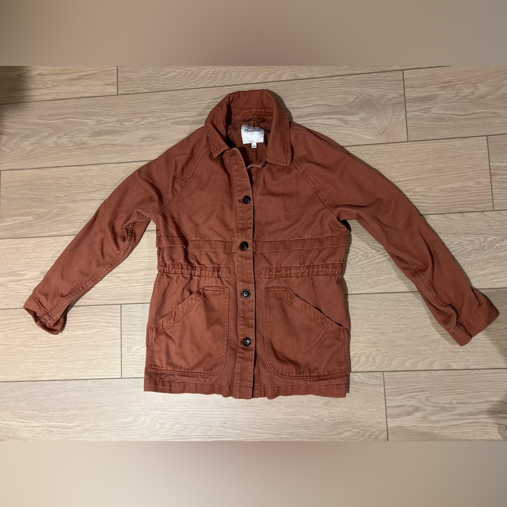 Madewell Ashgrove Chore jacket size small burnt orange